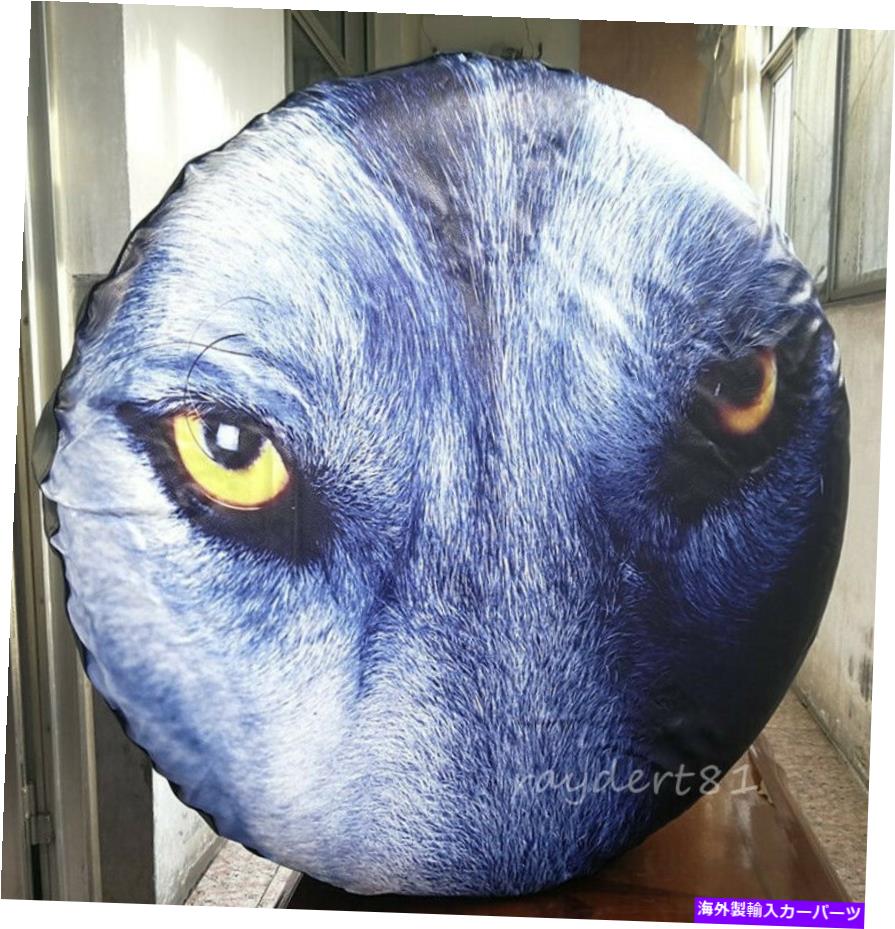 rear wheel tire cover 1PCスペアタイヤホイールソフトカバー3DスノーウルフトヨタSUV直径31 \