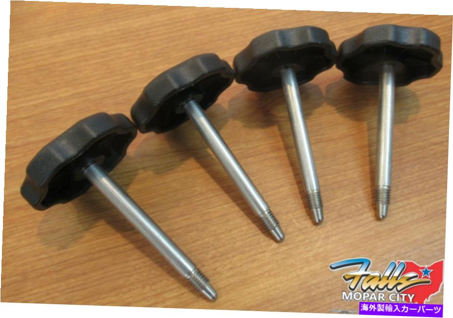 幌 2007-2018ジープラングラーJKソフトトップセット4ドアフレームピン新しいMopar OEM 2007-2018 Jeep Wrangler JK Soft Top Set Of 4 Door Frame Pins New Mopar OEM【並行輸入品】