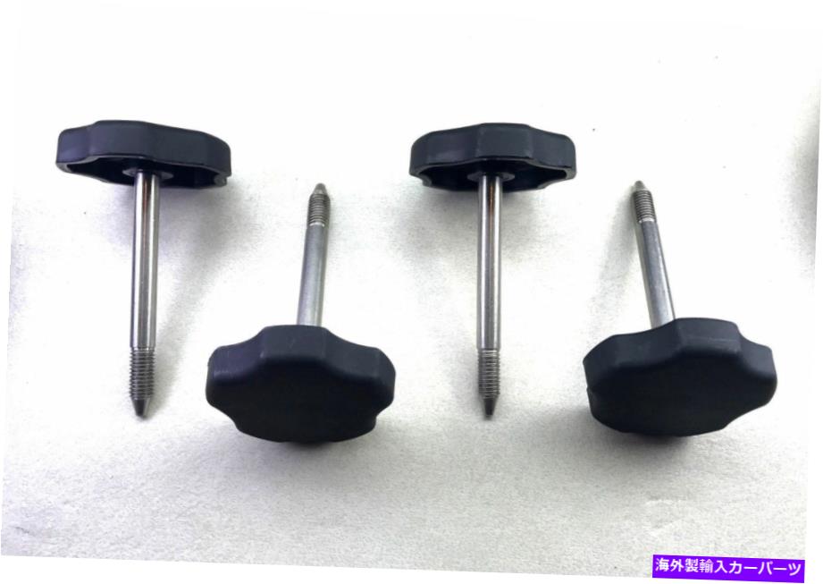 幌 97-06ジープラングラーTJソフトトップドアサラウンドノブセット / 4ノブ /モーパーピン 97-06 JEEP WRANGLER TJ Soft Top Door Surround Knob Set / 4 Knobs / Mopar Pins【並行輸入品】