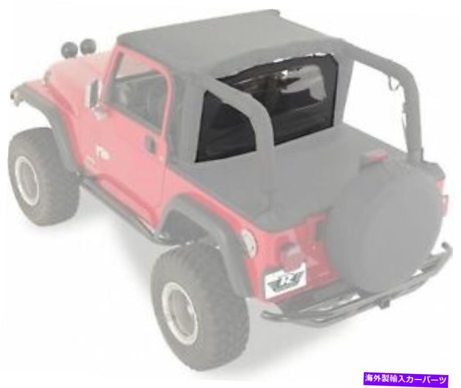 幌 1987-2006ジープラングラーと無制限のウィンドジャンマーウィンドブレーカーブラックデニム 1987-2006 Jeep Wrangler and Unlimited Windjammer Wind Breaker Black Denim【並行輸入品】