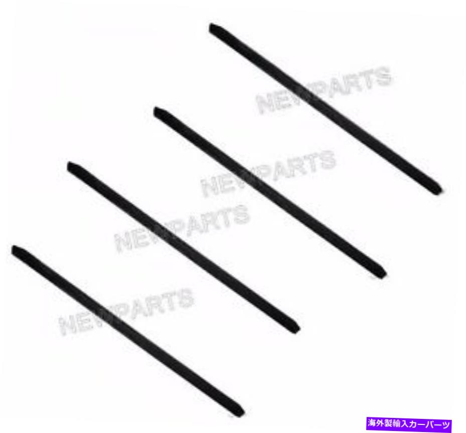 幌 メルセデスR107用コンバーチブルソフトトップシールキット4pcs love l+rラバーストリップ For Mercedes R107 Convertible Soft Top Seal KIT 4pcs Above Door L+R Rubber Strip【並行輸入品】