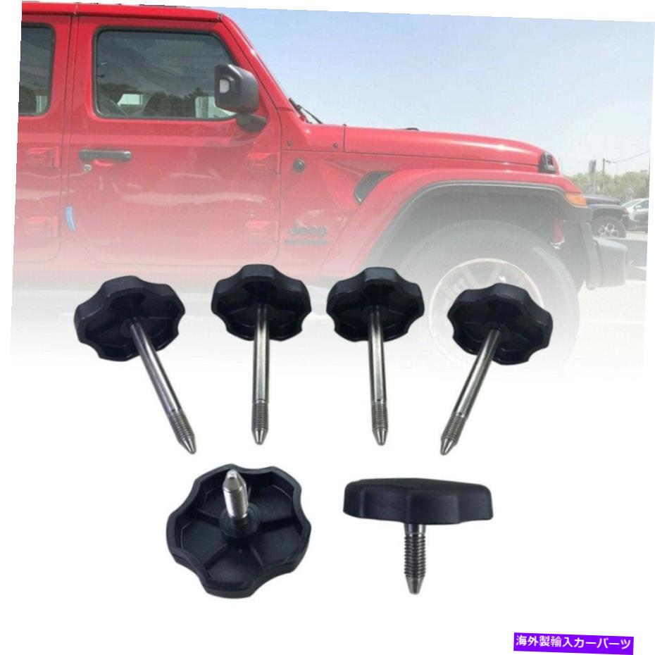 幌 6PCSソフトトップウィンドウフレーム /ジープラングラーのためのサラウンドノブピンJK 4ドア 6PCS Soft Top Window Frame /Surround Knob Pins for Jeep Wrangler JK 4-Door【並行輸入品】