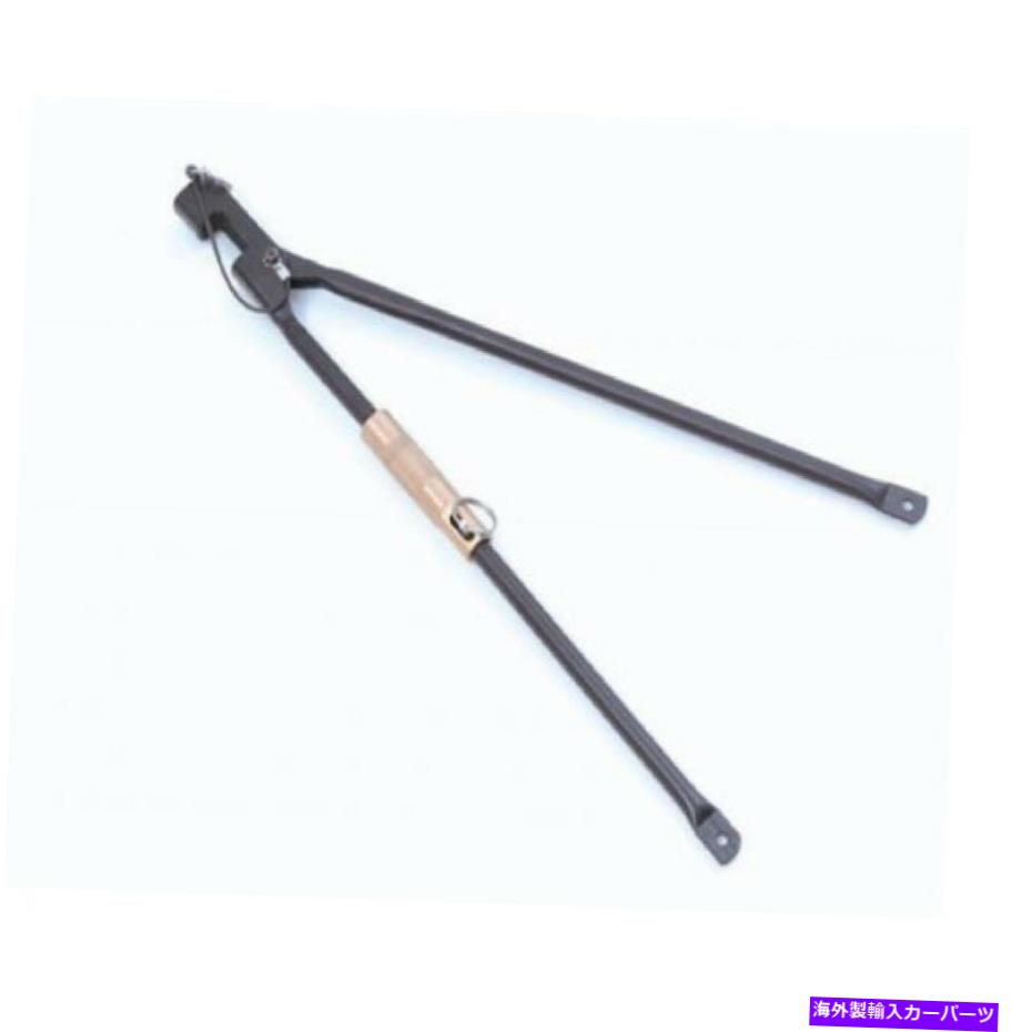 幌 ランパージ89999 87-95ラングラーYJ用の黒い調整可能なスプレッダーバーのペア Rampage 89999 Pair of Black Adjustable Spreader Bar for 87-95 Wrangler YJ【並行輸入品】