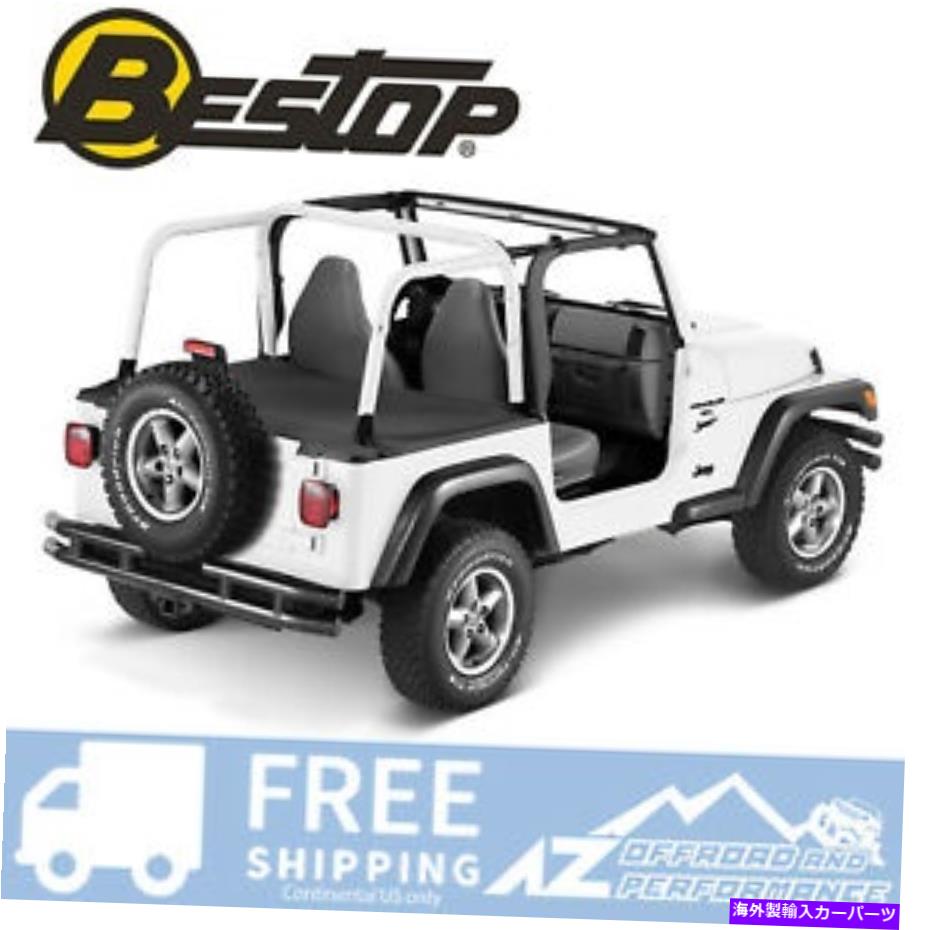 幌 '03 -'06ジープラングラーTJブラックダイヤモンドソフトトップのBestopダスターデッキカバー Bestop Duster Deck Cover For '03-'06 Jeep Wrangler TJ Black Diamond Soft Top【並行輸入品】