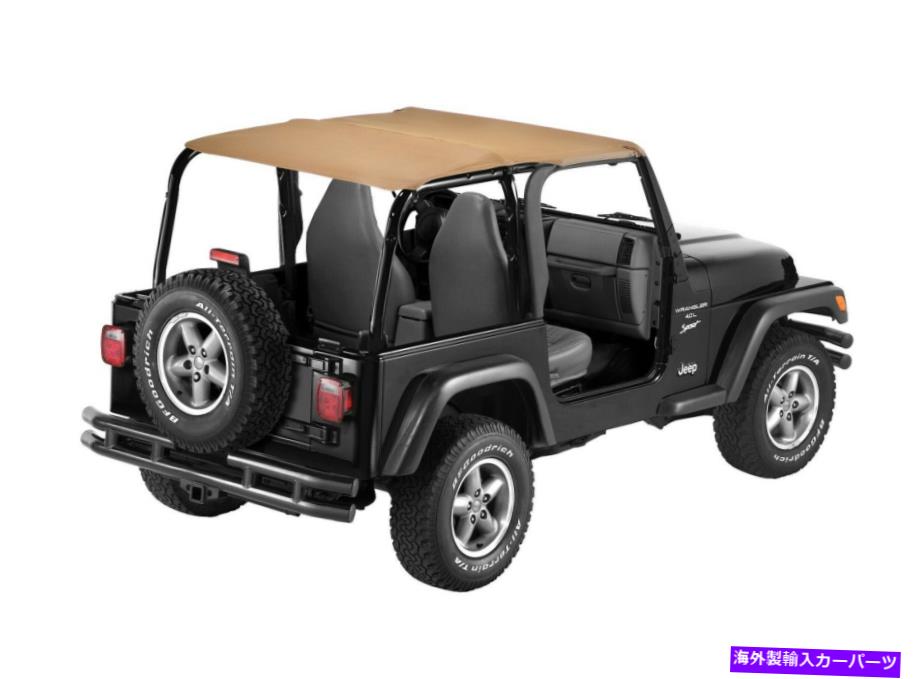幌 Bestop Strapless Safariは、ラングラーTJ用のビキニのトップスパイスを拡張しました。 52530-37 Bestop Strapless Safari Extended Bikini Top-Spice, for Wrangler TJ; 52530-37【並行輸入品】