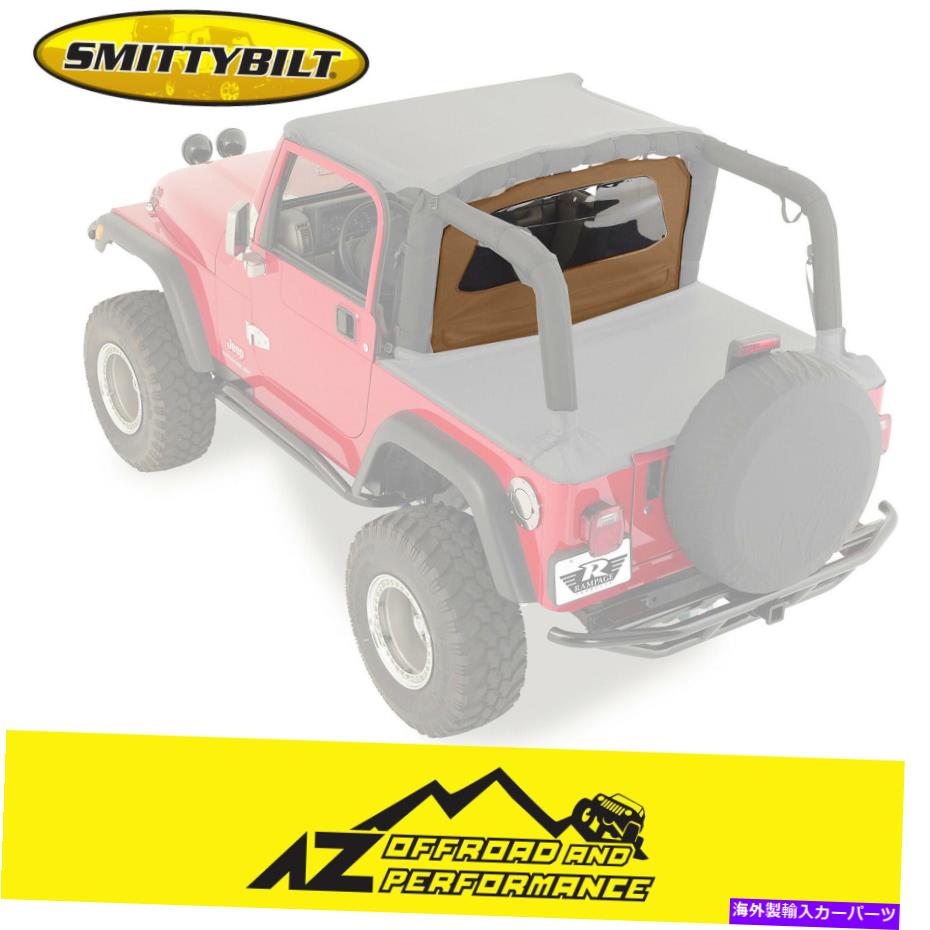 幌 76-06 Jeep CJ-7ラングラー90017スパイスデニム用Smittybiltアウトバックウィンドブレーカー Smittybilt Outback Wind Breaker For 76-06 Jeep CJ-7 Wrangler 90017 Spice Denim【並行輸入品】