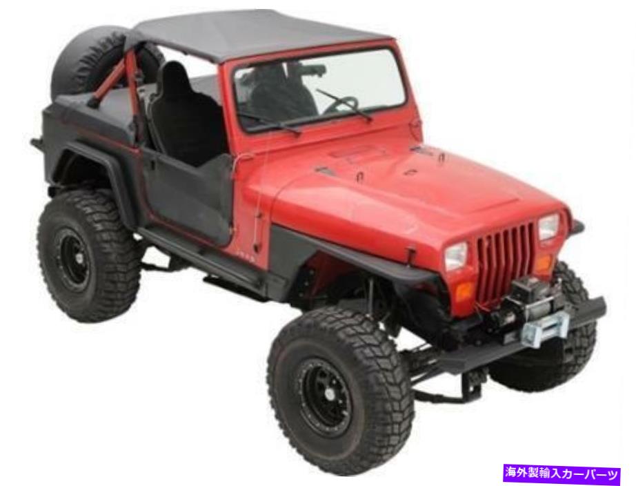 幌 ジープラングラーYJの標準ストラップレスソフトトップ1987-91ブラック90815 smittybilt Standard Strapless Soft Top for Jeep Wrangler YJ 1987-91 Black 90815 Smittybilt【並行輸入品】 72,298円