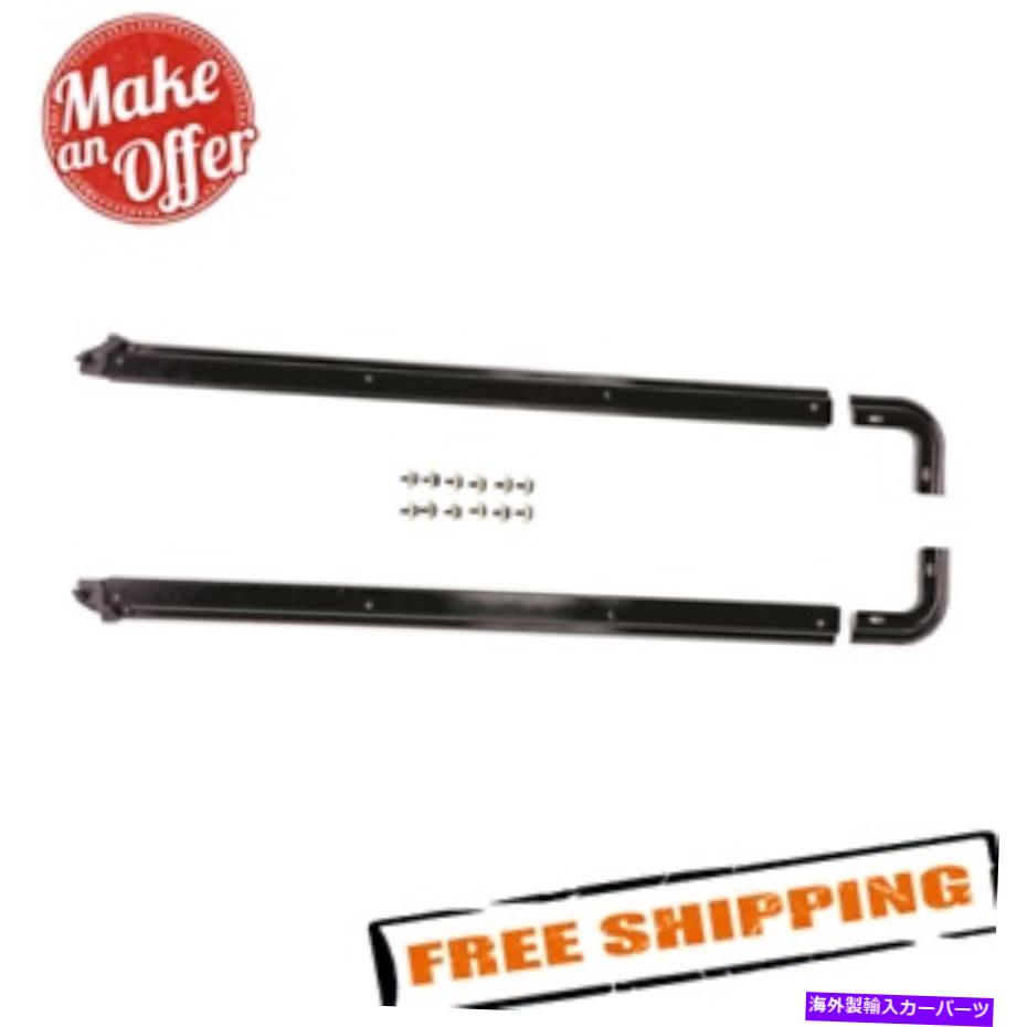 幌 Rampage 69997 1987-1995のブラックタブレールキットジープラングラーYJ Rampage 69997 Black Tub Rail Kit for 1987-1995 Jeep Wrangler YJ【並行輸入品】