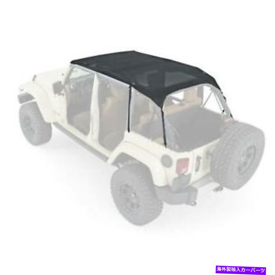 幌 メッシュ拡張ソフトトップ10-18ラングラーJK 4博士ブラック94600 Mesh Extended Soft Top for 10-18 Wrangler JK 4 DR Black 94600【並行輸入品】