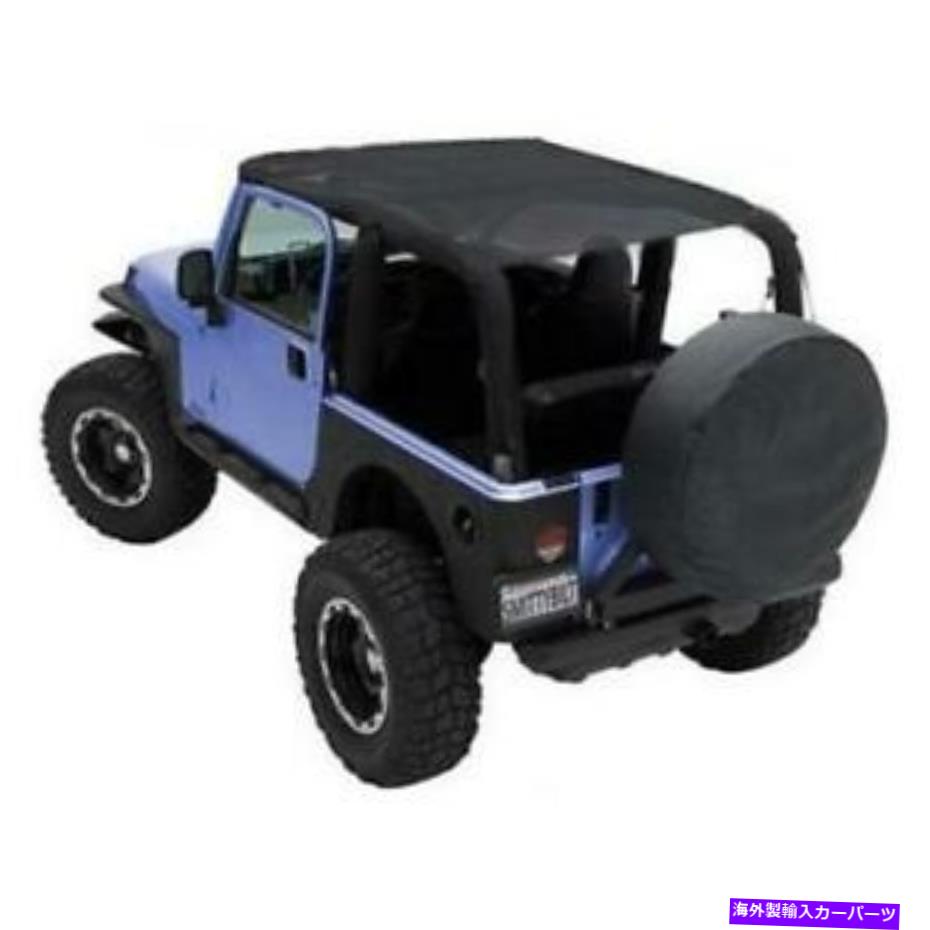 幌 メッシュ拡張ソフトトップ07-09ラングラーJK 2 Dr Black94100 Mesh Extended Soft Top for 07-09 Wrangler JK 2 DR Black 94100【並行輸入品】