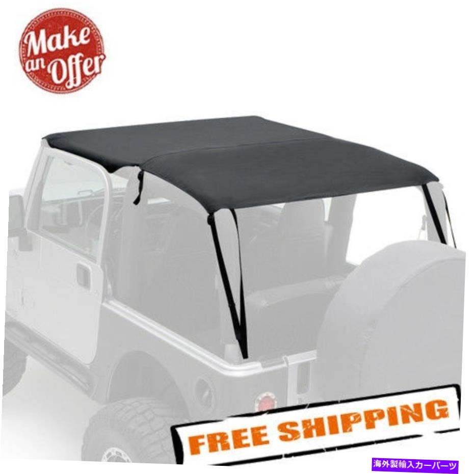 幌 Smittybilt 93635ブラックアウトバックエクステンションビキニトップ-1997-2006ジープラングラーTJ Smittybilt 93635 Black Outback Extended Bikini Top - 1997-2006 Jeep Wrangler TJ【並行輸入品】