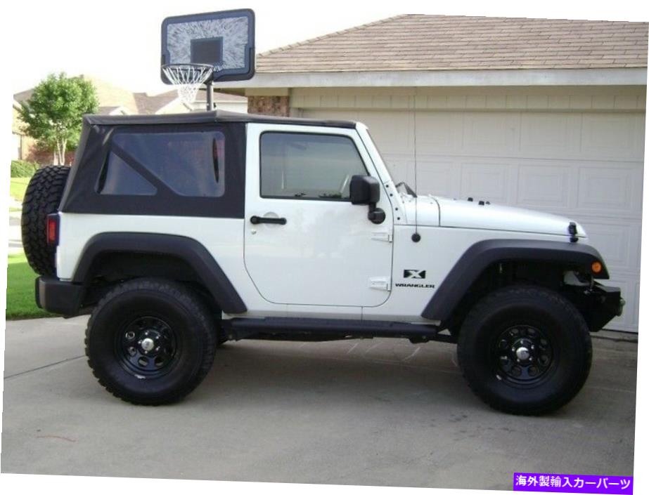 幌 2007-2009ジープラングラーの2ドア交換ソフトトップトップ色のリアウィンドウ 2007-2009 For Jeep Wrangler 2-Door Replacement Soft Top Tinted Rear Windows【並行輸入品】