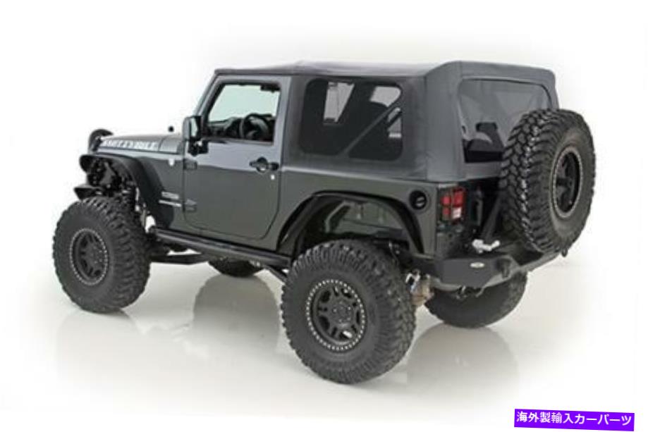 幌 ジープラングラーJK 2007-09 2 dr代替ブラック9070235のsmittybiltソフトトップ Smittybilt Soft Top for Jeep Wrangler JK 2007-09 2 DR Replacement Black 9070235【並行輸入品】|Us Custom Parts Shop USDM