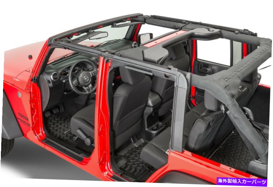 幌 2007-17ジープラングラー無制限jk4ドアスミティビルト交換ドアサラウンド 2007-17 Jeep Wrangler Unlimited JK 4 Door Smittybilt Replacement Door Surround【並行輸入品】