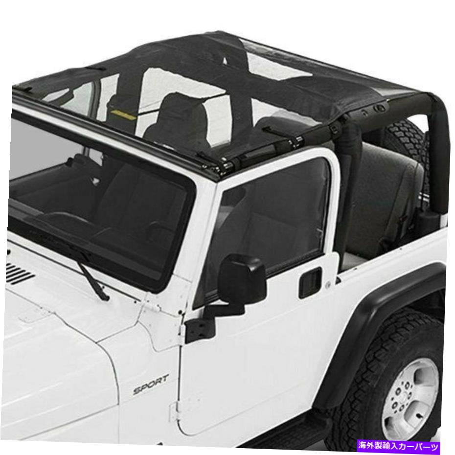 幌 Jeep Wrangler 97-06 Bestop 52404-11サンビキニサファリスタイルメッシュソフトトップ For Jeep Wrangler 97-06 Bestop 52404-11 Sun Bikini Safari Style Mesh Soft Top【並行輸入品】