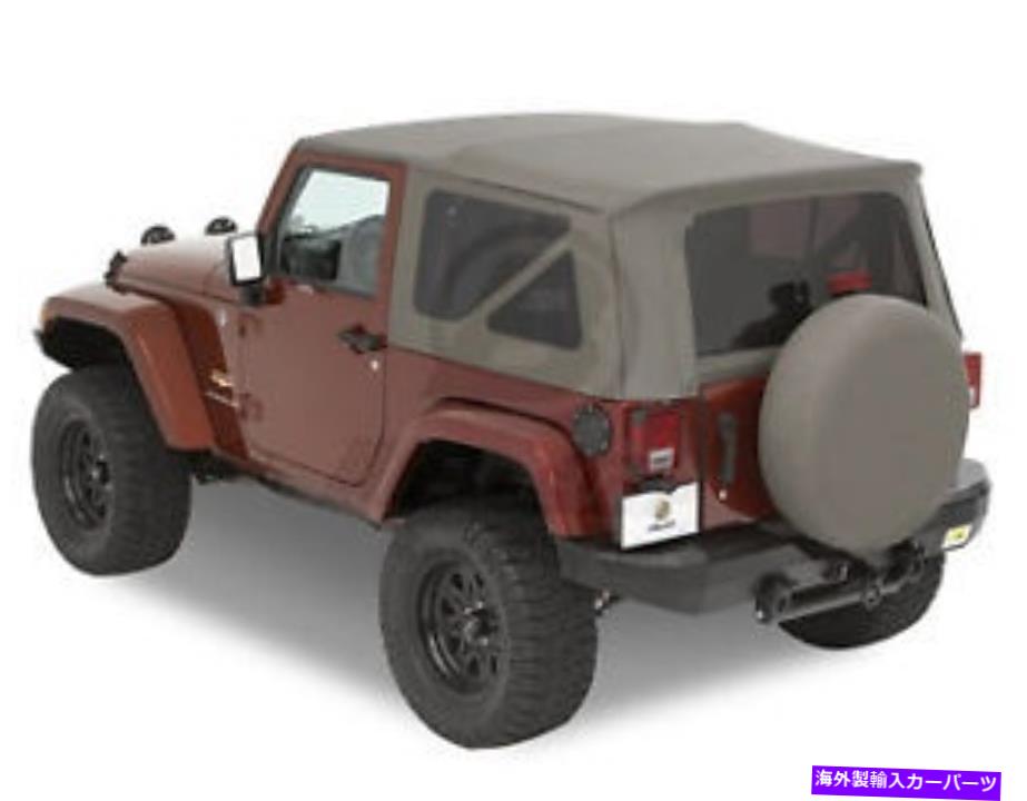 幌 2010-2018 Jeep Wrangler JK 2ドアカーキ交換ソフトトップ（51203-36） 2010-2018 Jeep Wrangler JK 2-door Khaki Replacement Soft Top (51203-36)【並行輸入品】