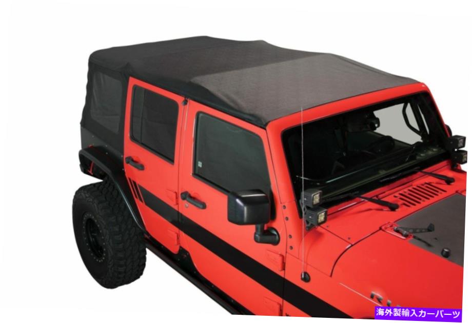 幌 OE交換ソフトトップブラックダイヤモンドw/ティントウィンドウジープラングラー4ドア07-09 OE Replacement Soft Top Black Diamond W/Tinted Window Jeep Wrangler 4 Door 07-09【並行輸入品】｜Us Custom Parts Shop USDM