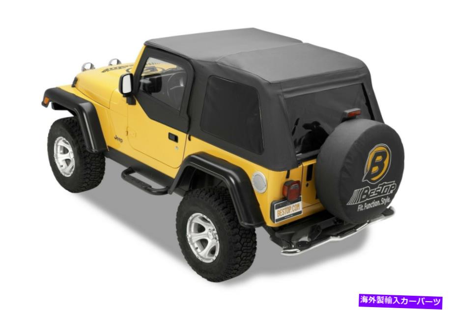幌 Bestop Trektop NXソフトトップブラックデニム、ラングラーTJ用。 56820-15 Bestop Trektop NX Soft Top-Black Denim, for Wrangler TJ; 56820-15【並行輸入品】