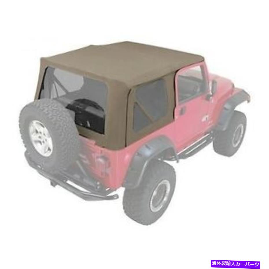 幌 ランパージ97-06ジープラングラーTJ 68836 khakiのランパージコンプリートソフトトップ＆ティント＆ティント Rampage Complete Soft Top w/ Frame & Tint for 97-06 Jeep Wrangler TJ 68836 Khaki【並行輸入品】
