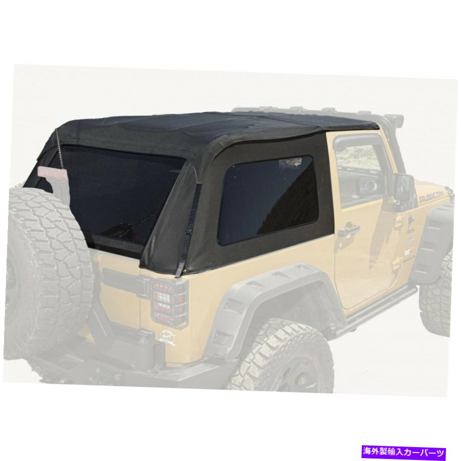 幌 頑丈なリッジ13750.39ボウレスソフトトップフィット07-18ラングラーラングラー（JK） Rugged Ridge 13750.39 Bowless Soft Top Fits 07-18 Wrangler Wrangler (JK)【並行輸入品】