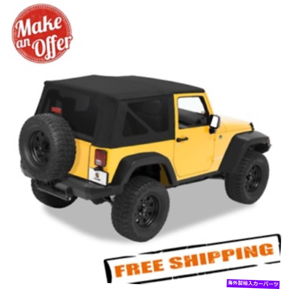 幌 Bestop 79136-35 2007年から2009年のJeep Wrangler JK 2-DoorのTop Soft Topを置き換える Bestop 79136-35 Replace-A-Top Soft Top for 2007-2009 Jeep Wrangler JK 2-Door【並行輸入品】