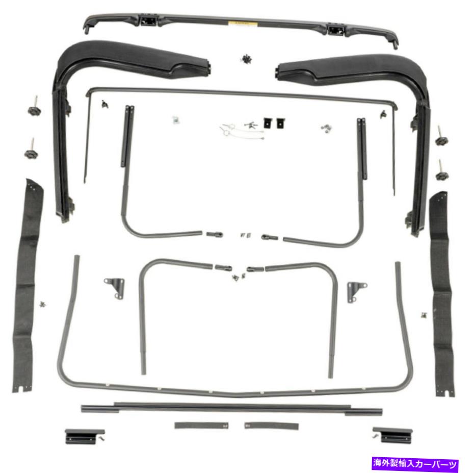 幌 Omix-Ada 13510.03 97-06 Jeep Wrangler TJの工場ソフトトップハードウェア Omix-ADA 13510.03 Factory Soft Top Hardware for 97-06 Jeep Wrangler TJ【並行輸入品】