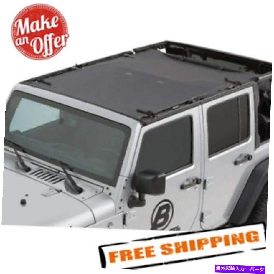 幌 Bestop 52401-35 Safari Sun Bikini Top for 2007-2018 Jeep Wrangler JKU 4-Door Bestop 52401-35 Safari Sun Bikini Top for 2007-2018 Jeep Wrangler JKU 4-Door【並行輸入品】