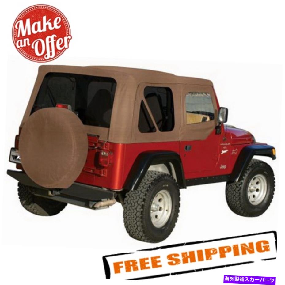幌 Rampage 99536 Khaki Factoryの交換1997年から2006年のJeep Wrangler TJのソフトトップ Rampage 99536 Khaki Factory Replacement Soft Top for 1997-2006 Jeep Wrangler TJ【並行輸入品】｜Us Custom Parts Shop USDM