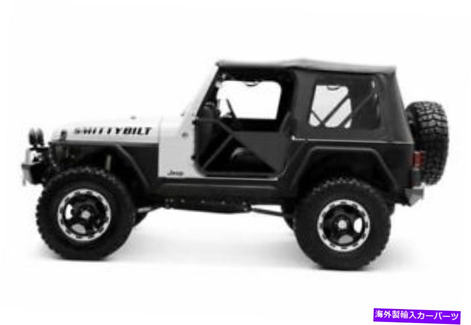 幌 Smittybilt9970235-着色された窓とダイヤモンドブラックの交換ソフトトップ Smittybilt 9970235 - Diamond Black Replacement Soft Top with Tinted Windows【並行輸入品】
