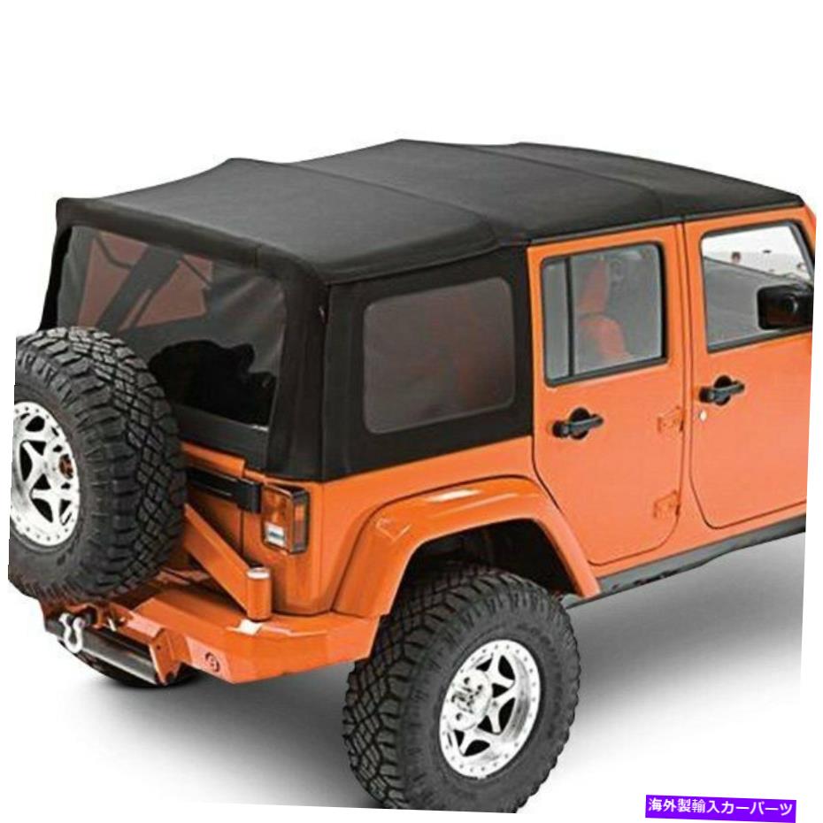 幌 Jeep Wrangler 07-09 Bestop 79339-35 OEXは交換 - トップブラックダイヤモンドソフトトップ For Jeep Wrangler 07-09 Bestop 79339-35 OEX Replace-A-Top Black Diamond Soft Top【並行輸入品】