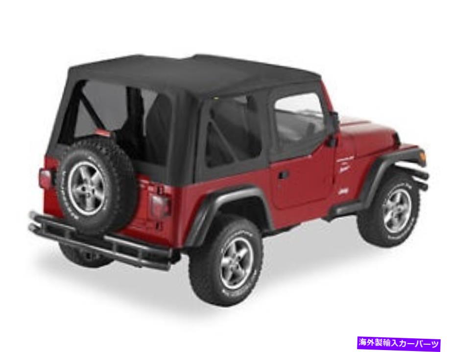 幌 ジープラングラーTJブラックデニム交換用ソフトトップw/ティントウィンドウ Jeep Wrangler TJ Black Denim Replacement Soft Top w/ Tinted Windows【並行輸入品】｜Us Custom Parts Shop USDM