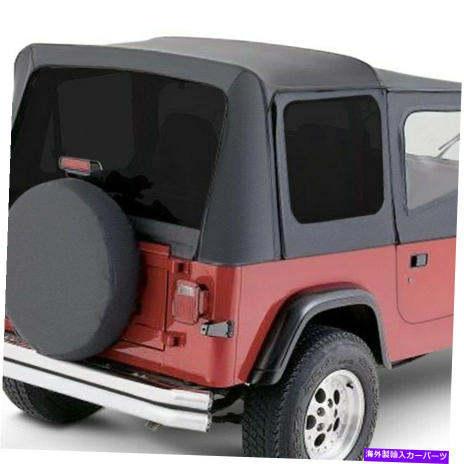 幌 Jeep Wrangler 1987-1995 Rampage 99415 Black Denim Factoryソフトトップ For Jeep Wrangler 1987-1995 Rampage 99415 Black Denim Factory Soft Top【並行輸入品】