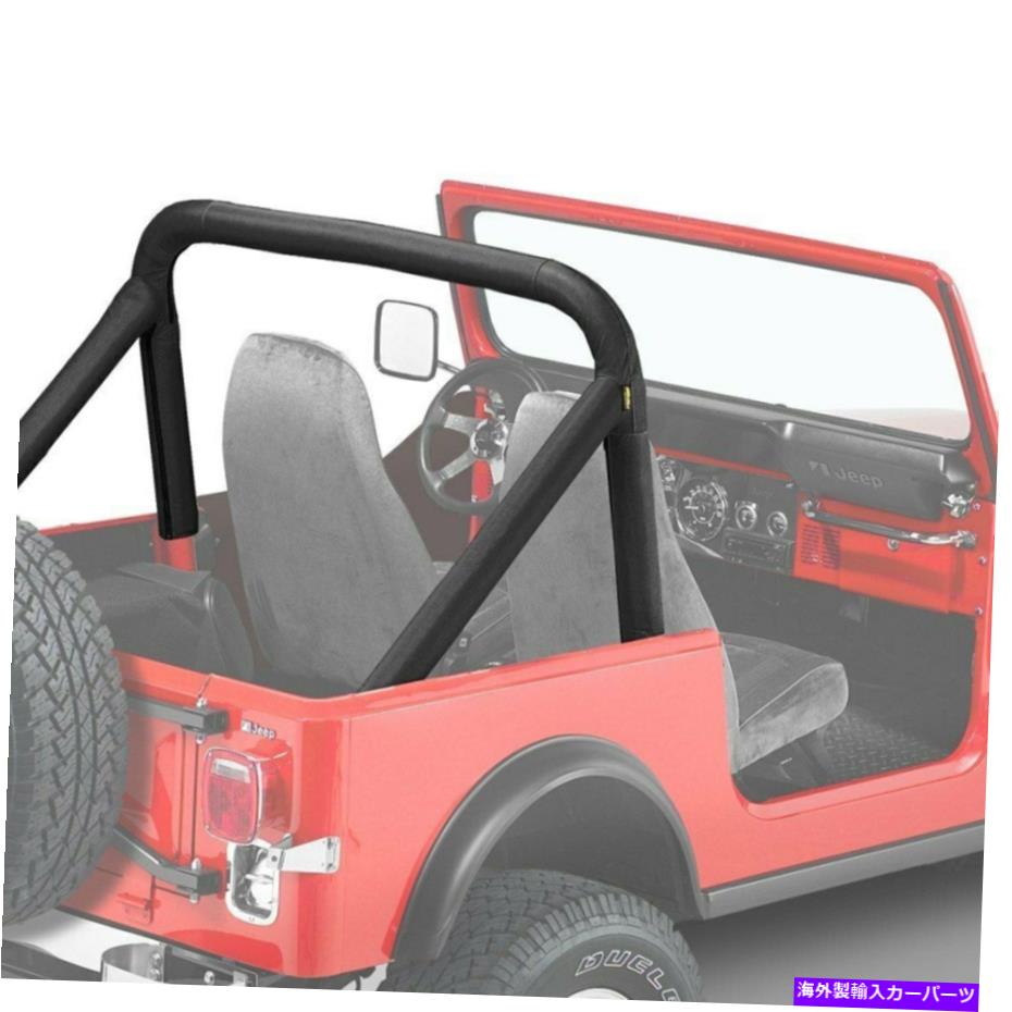 幌 Jeep CJ7 1976-1987 Bestop 80007-01ブラッククラッシュスポーツバーカバー For Jeep CJ7 1976-1987 Bestop 80007-01 Black Crush Sport Bar Covers【並行輸入品】