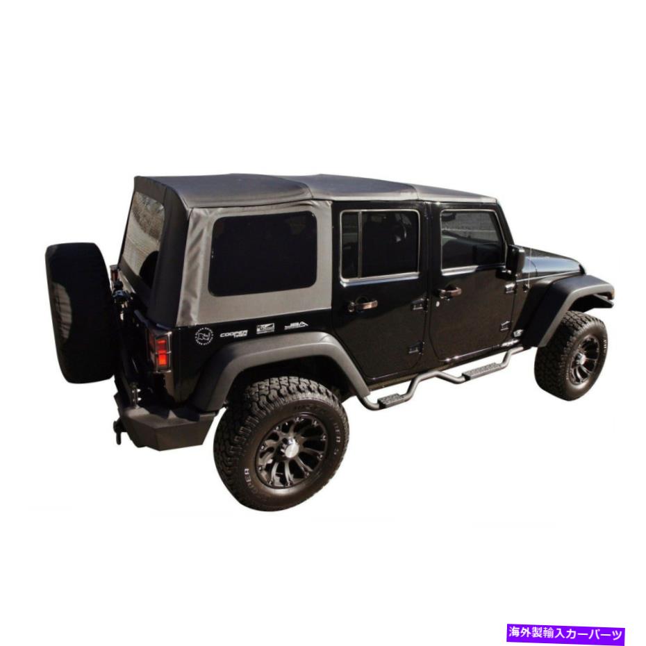 幌 ランパージ99935 07-10ラングラーJK2DRのブラックダイヤモンドプレミアムソフトトップのセット Rampage 99935 Set of Black Diamond Premium Soft Top for 07-10 Wrangler JK 2DR【並行輸入品】