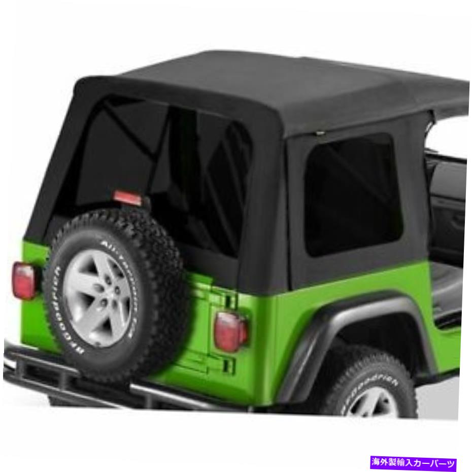 幌 フィットジープラングラーLJ 04-06ブラックデニムトップソフト58709-15 Fits Jeep Wrangler LJ 04-06 Black Denim Tops Soft 58709-15【並行輸入品】