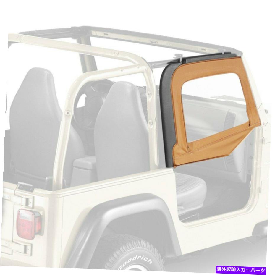 幌 Jeep Wrangler 1997-2006 Bestop 51790-37スパイスファブリック上半分ドアセット For Jeep Wrangler 1997-2006 Bestop 51790-37 Spice Fabric Upper Half-Door Set【並行輸入品】|Us Custom Parts Shop USDM