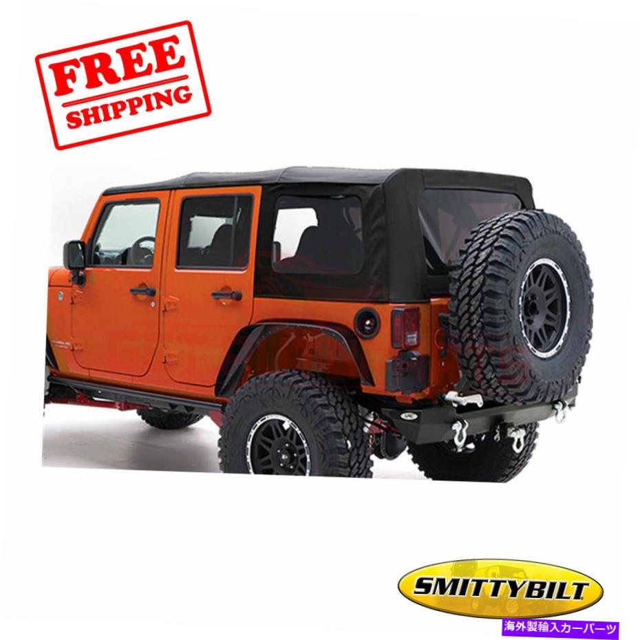 幌 ジープラングラーのためのsmittybiltソフトトップブラックダイヤモンドブラックダイヤモンド07-09 Smittybilt Soft Top Black Diamond Black Diamond for Jeep Wrangler 07-09【並行輸入品】