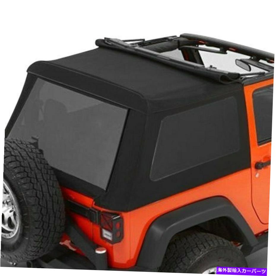幌 Jeep Wrangler JK 18 Bestop Trektop NXグライドブラックコンバーチブルソフトトップ For Jeep Wrangler JK 18 Bestop Trektop NX Glide Black Convertible Soft Top【並行輸入品】