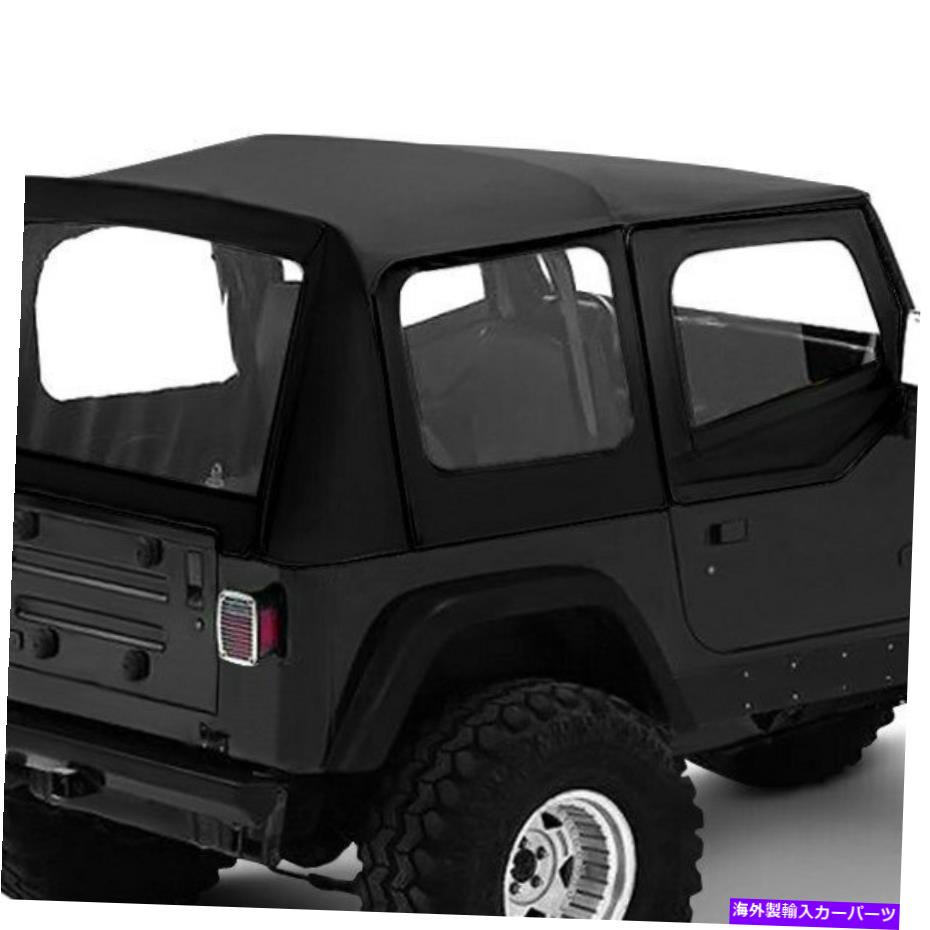 幌 Jeep Wrangler 1988-1995 Bestop 51120-15交換 - トップブラックデニムソフトトップ For Jeep Wrangler 1988-1995 Bestop 51120-15 Replace-a-Top Black Denim Soft Top【並行輸入品】