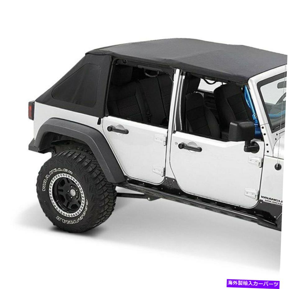 幌 ジープラングラーJK 18ブラックダイヤモンドスプリントトップフレームレスソフトトップ For Jeep Wrangler JK 18 Black Diamond Sprint Top Frameless Soft Top【並行輸入品】