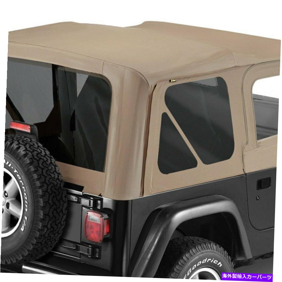 幌 Jeep Wrangler 1997-2002 Bestop 51124-33交換 - a-topダークタンソフトトップ For Jeep Wrangler 1997-2002 Bestop 51124-33 Replace-a-Top Dark Tan Soft Top【並行輸入品】
