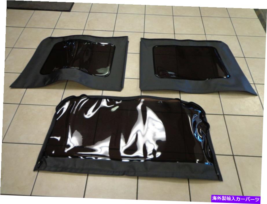 幌 07-10ジープラングラーdkティントソフトトップウィンドウ交換キットブラック4drモーパル 07-10 Jeep Wrangler Dk Tinted Soft Top Windows Replacement Kit Black 4Dr Mopar【並行輸入品】｜Us Custom Parts Shop USDM