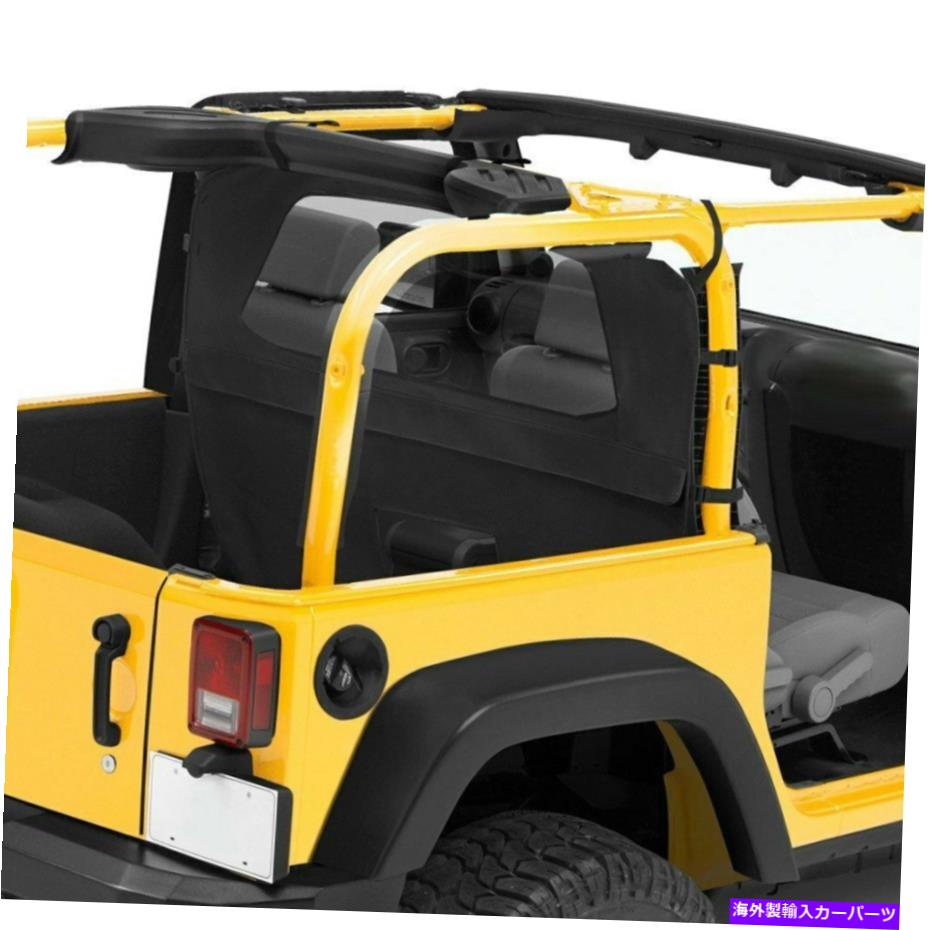 幌 Jeep Wrangler JK 2018 Bestop 80031-35 Windjammerブラックダイヤモンドリアウィンドウ For Jeep Wrangler JK 2018 Bestop 80031-35 Windjammer Black Diamond Rear Window【並行輸入品】