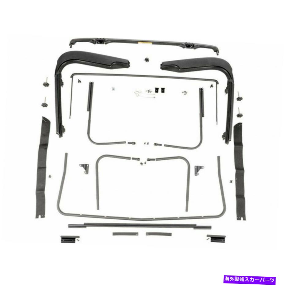 幌 ジープラングラーの頑丈なリッジTJ 1997-2006ファクトリーソフトトップハードウェア Rugged Ridge For Jeep Wrangler TJ 1997-2006 Factory Soft Top Hardware【並行輸入品】