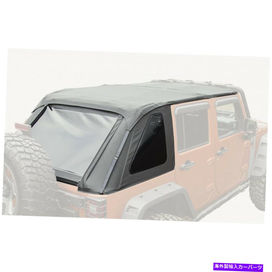 幌 頑丈なリッジ13750.38ボウレスソフトトップフィット07-18ラングラー（JK） Rugged Ridge 13750.38 Bowless Soft Top Fits 07-18 Wrangler (JK)【並行輸入品】