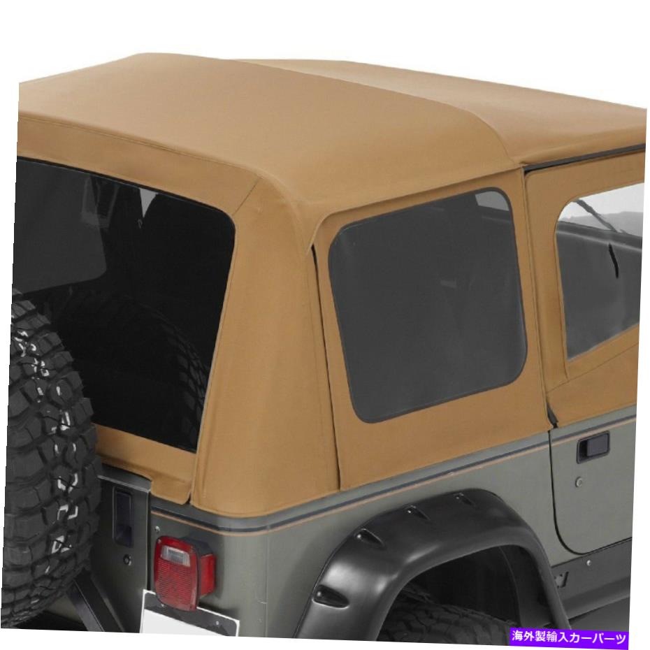 幌 Bestop 54601-37スーパートップスパイススクエアバックソフトトップ88-95ジープラングラーYJ Bestop 54601-37 Supertop Spice Squareback Soft Top for 88-95 Jeep Wrangler YJ【並行輸入品】