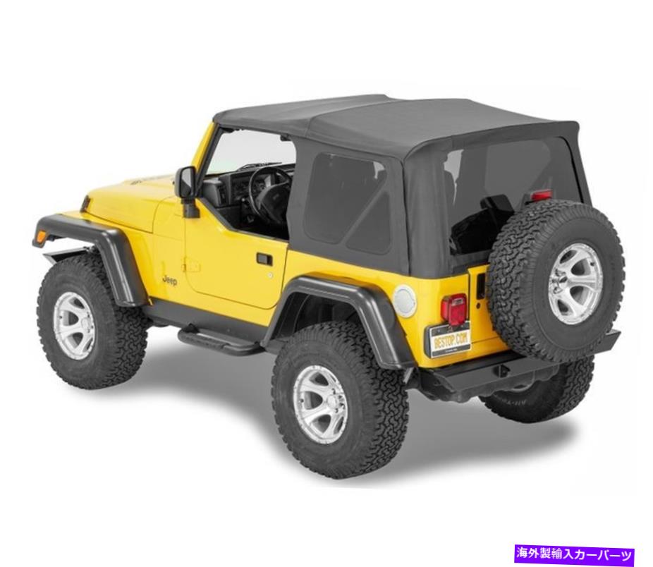 幌 Bestop PN 54720-15 SuperTop NX Soft Top In Black Denim Fitts Wrangler TJ 97-06 Bestop PN 54720-15 Supertop NX Soft Top in Black Denim Fits Wrangler TJ 97-06【並行輸入品】