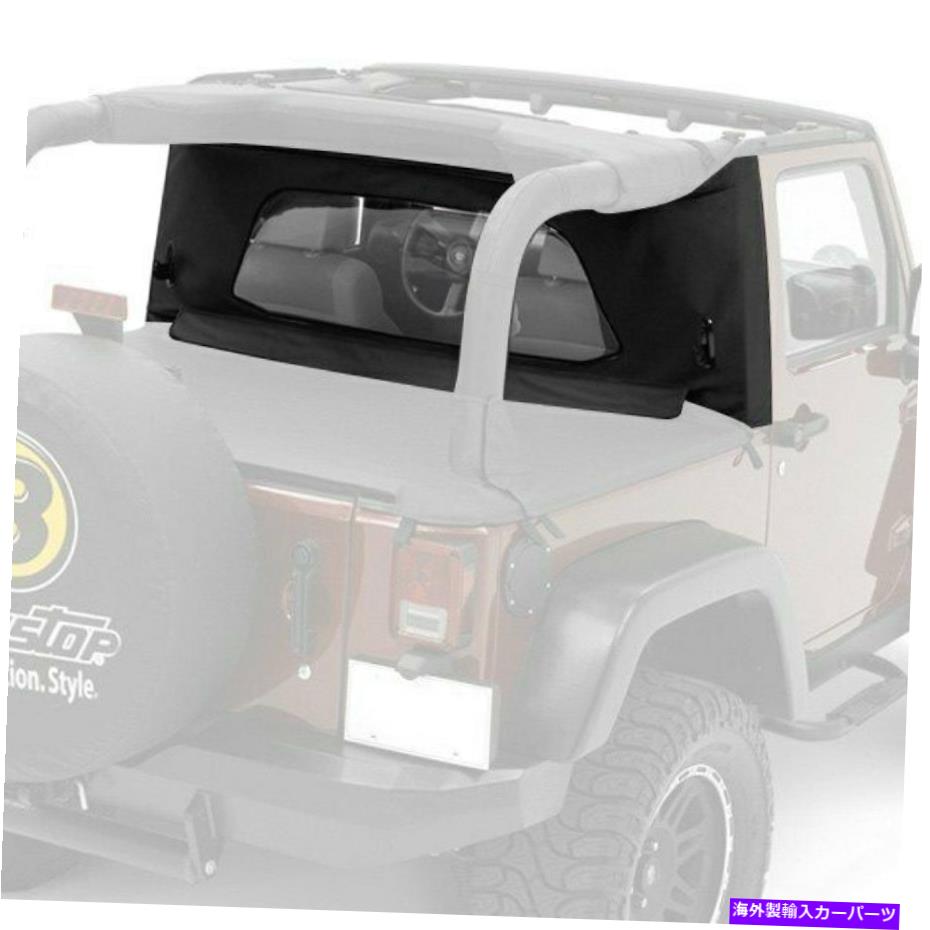 幌 Jeep Wrangler 1997-2002 Bestop 80033-15ブラックデニムラップアラウンドWindjammer For Jeep Wrangler 1997-2002 Bestop 80033-15 Black Denim Wrap-Around Windjammer【並行輸入品】|Us Custom Parts Shop USDM