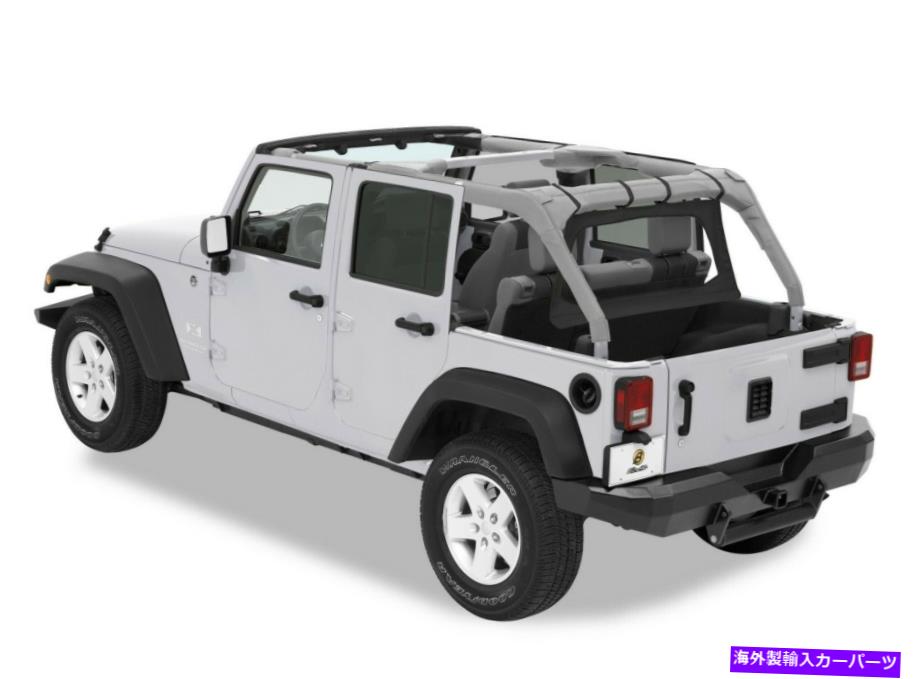幌 Bestop Windjammerリアキャブカーテンブラックダイヤモンド、Jeep JK 4dr。 80039-35 Bestop Windjammer Rear Cab Curtain-Black Diamond, for Jeep JK 4dr.; 80039-35【並行輸入品】
