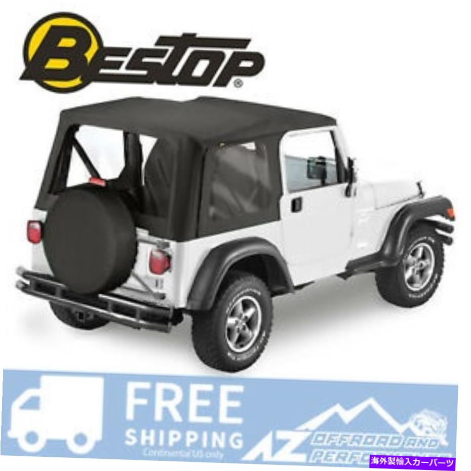 幌 Bestop 03-06ジープラングラーTJのトップクリアウィンドウブラックダイヤモンドを交換してください Bestop Replace A Top Clear Windows Black Diamond For 03-06 Jeep Wrangler TJ【並行輸入品】